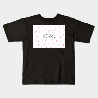 Love heart birthday card Kids T-Shirt